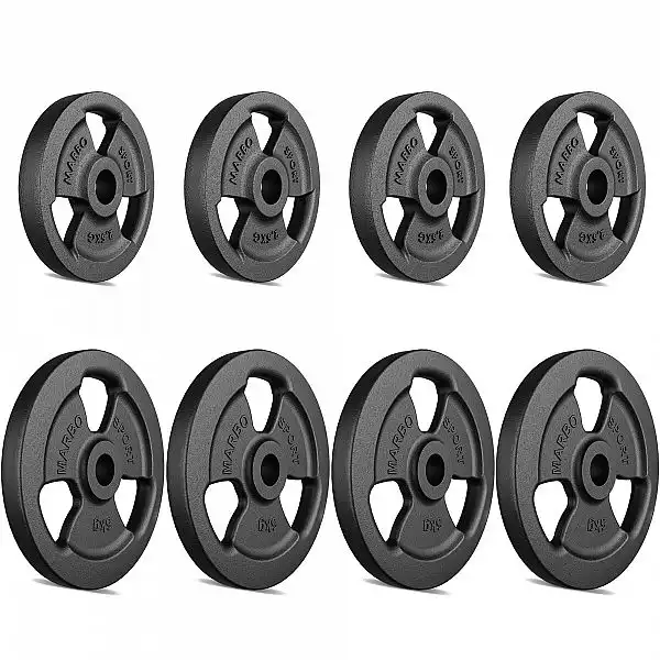 Набір чавунних дисків Marbo Sport 30 кг / 4 x 5кг + 4 x 2.5кг