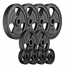 Набір дисків прогумованих Marbo Sport 29 кг / 4 x 5кг + 2 x 2.5кг + 4 x 1кг