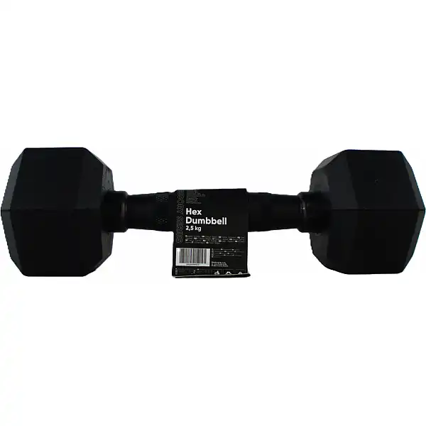 Гантель прогумована Zipro HEX 1 х 2,5 кг