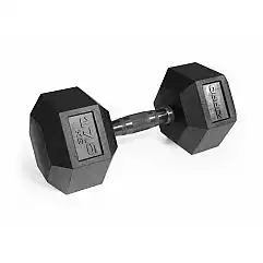 Гантель прорезиненная Zipro HEX 1 х 17,5 кг