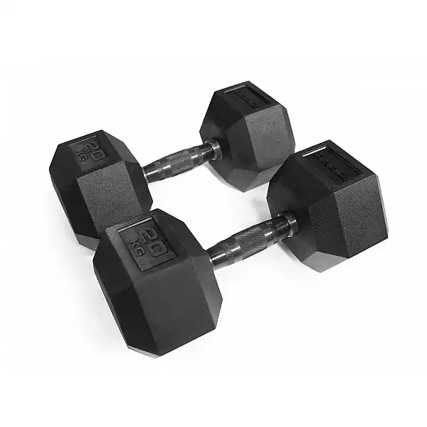 Гантель прогумована Zipro HEX 1 х 20 кг