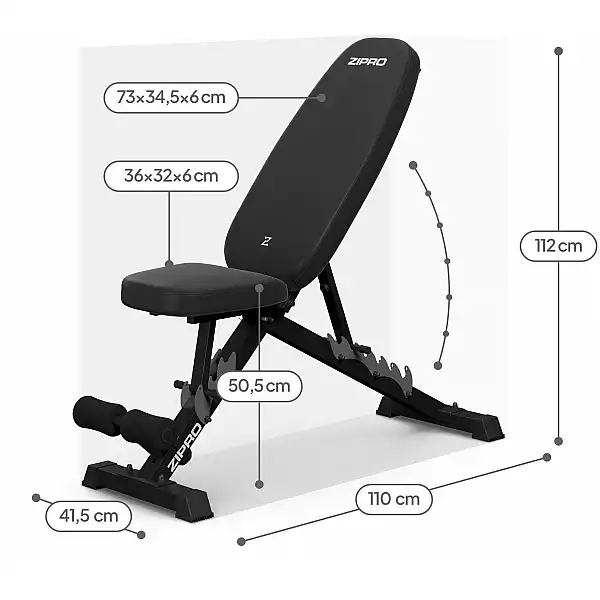Регульована тренувальна лава Zipro Jacked