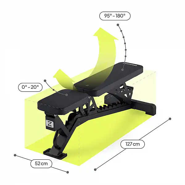 Регульована тренувальна лава Zipro Nocardio
