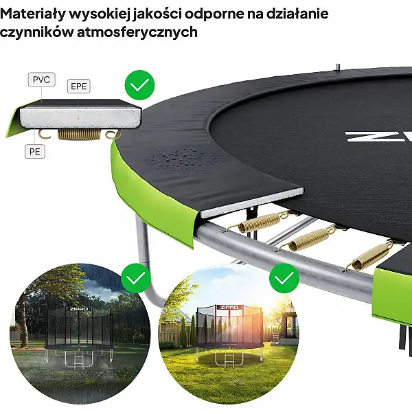 Батут Zipro Jump Pro із зовнішньою сіткою 10FT 312см