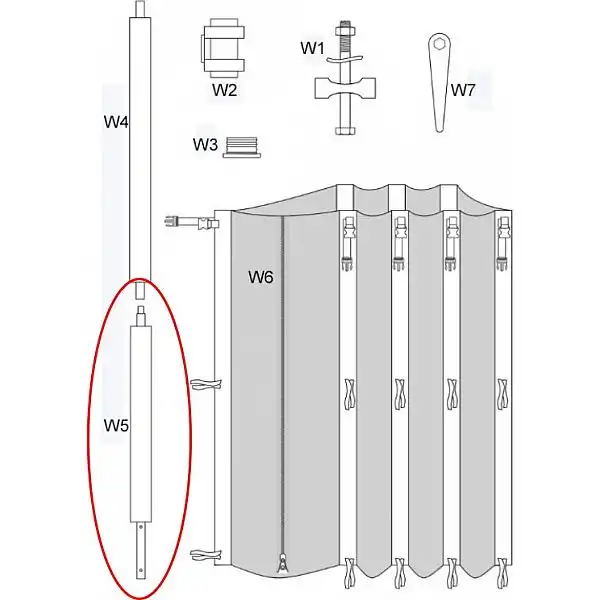 Zipro Dolny słupek stelaża siatki do trampoliny 12FT/374cm