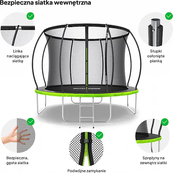 Батут Zipro Jump Pro Premium з внутрішньою сіткою 10FT 312см