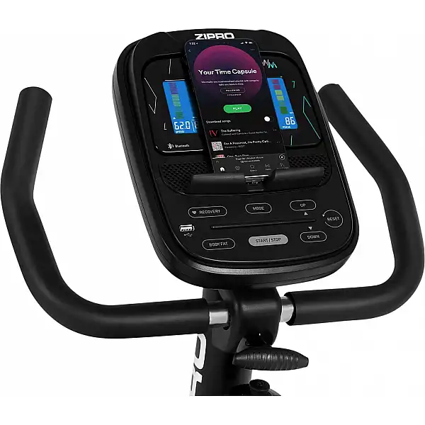 Электромагнитный горизонтальный велотренажер Zipro Glow WM iConsole+