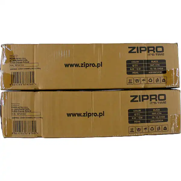 Гантелі бітумні Zipro 2 х 10 кг