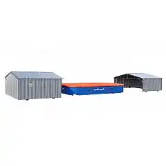 Гараж для ями Nordic Sport для стрибків у висоту Olympic - Lockable fixed wheels..