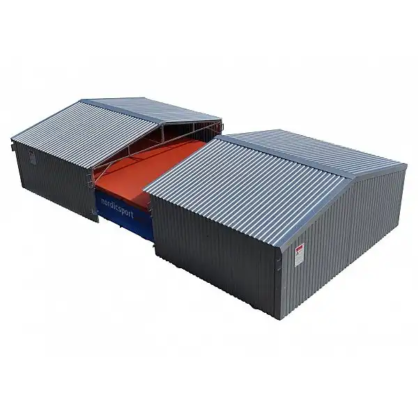 Гараж для ями Nordic Sport для стрибків у висоту Elite Round – фіксовані колеса з можливістю блокування