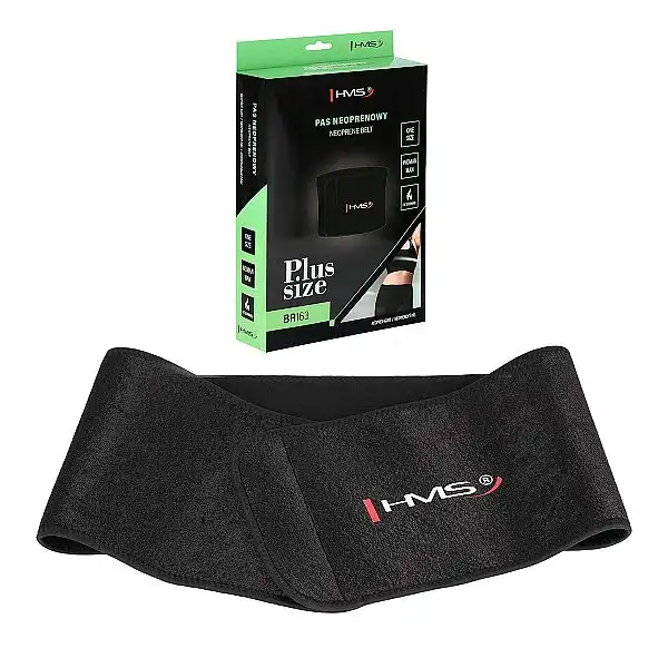 Пояс для схуднення HMS Plus Size BR163, 130см, чорний
