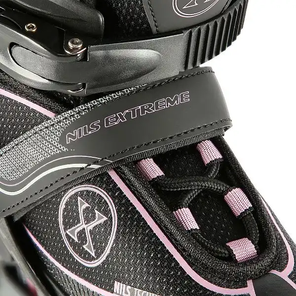 Роликові ковзани Nils Extreme NA11008 розм. S 31-34 чорно-рожевий
