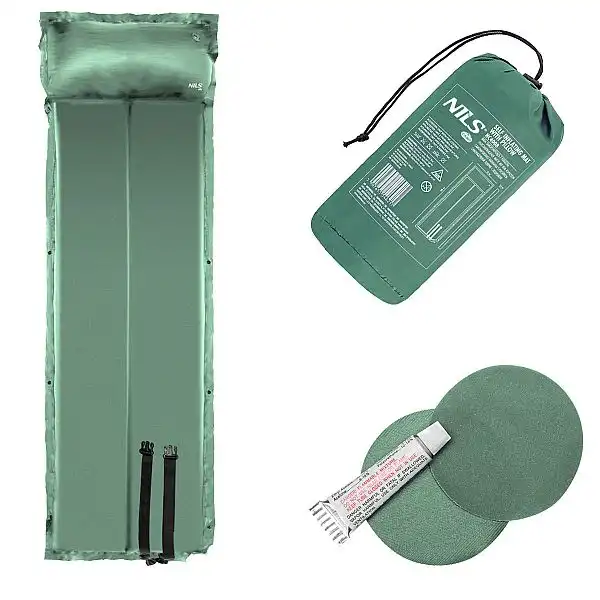 Самонадувний килимок Nils Camp NC4008 зелений