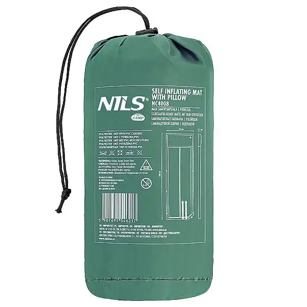 Самонадувний килимок Nils Camp NC4008 зелений