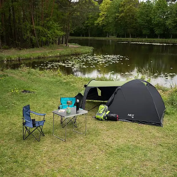 Туристичний намет Nils Camp NC6012 Trekker зелений-сірий