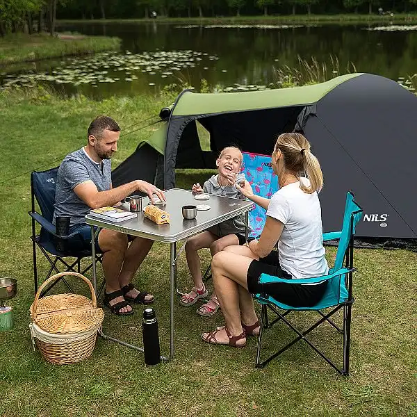 Туристичний намет Nils Camp NC6012 Trekker зелений-сірий