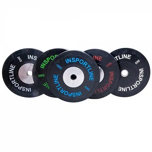 Набір олімпійських гумових дисків inSPORTline Bumper Plate