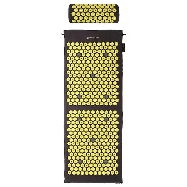 Килимок для точкового масажу з подушкою HMS Premium AKM04 чорний