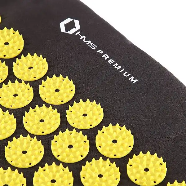 Килимок для точкового масажу з подушкою HMS Premium AKM04 чорний