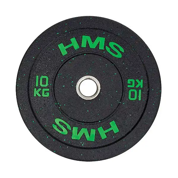 Диск бамперний олімпійський HMS HTBR10 10кг зелений
