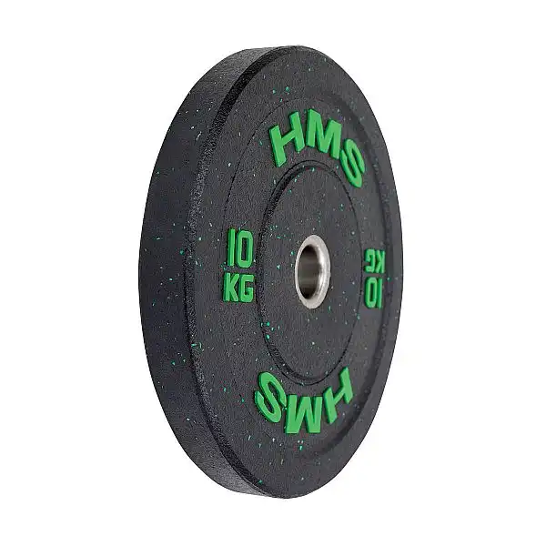 Диск бамперний олімпійський HMS HTBR10 10кг зелений