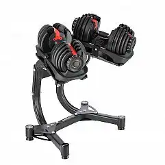 Набір: гантелі з регульованою вагою та підставкою HMS STR10 Pro + 2шт SR52