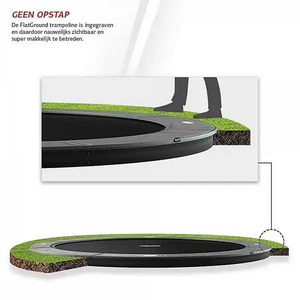 Батут Berg FlatGround Elite Grey 430см
