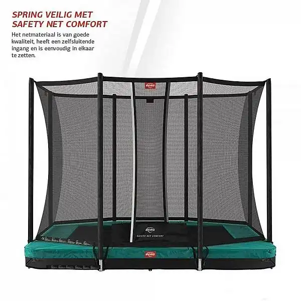 Батут Berg Ultim Favorit InGround 280cm Black сеткою Comfort
