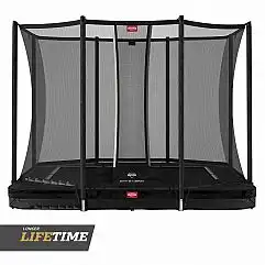 Батут Berg Ultim Favorit InGround 280cm Black сеткою Comfort