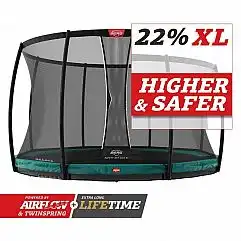 Батут Berg Champion InGround 430см Green із сіткою DLX XL