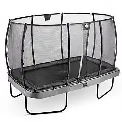 Батут EXIT Elegant Premium 244х427см призма сірий