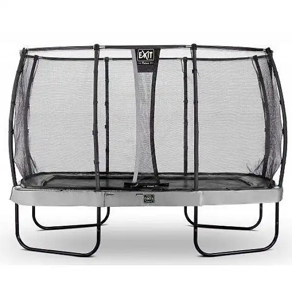Батут EXIT Elegant Premium 244х427см призма сірий