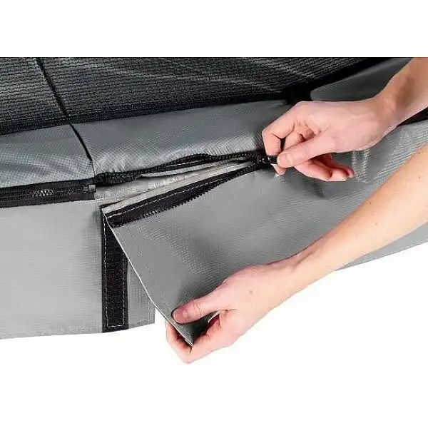 Батут EXIT Elegant Premium 244х427см призма сірий