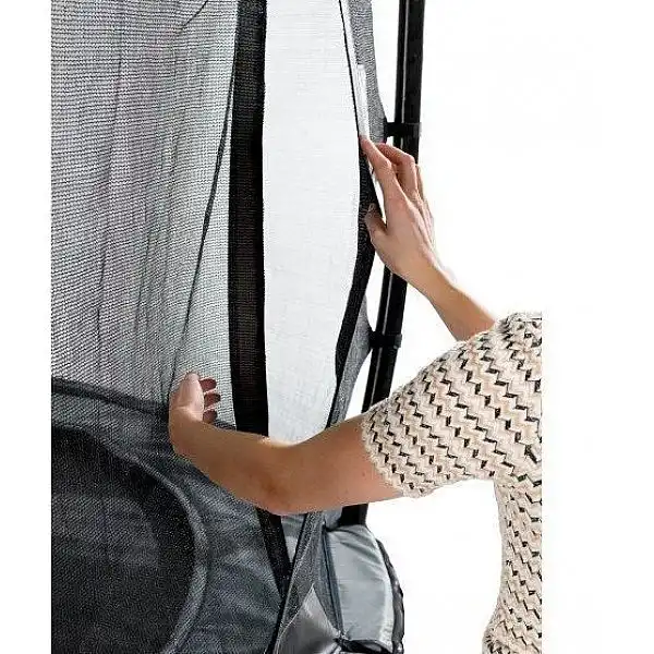 Батут EXIT Elegant Premium 244х427см призма сірий