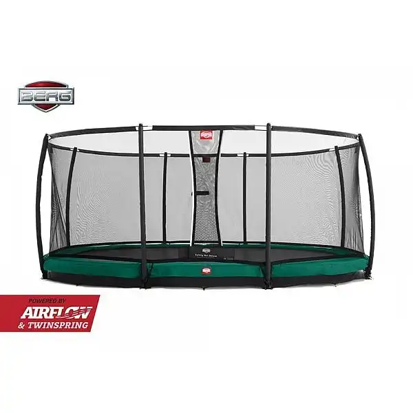 Батут Berg Grand Champion InGround 470см Green с сеткой Deluxe