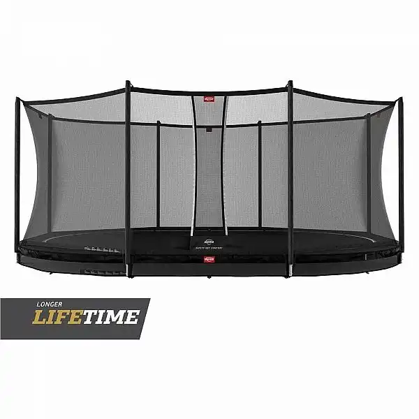 Батут Berg Grand Favorit InGround 520см Black із сіткою Comfort