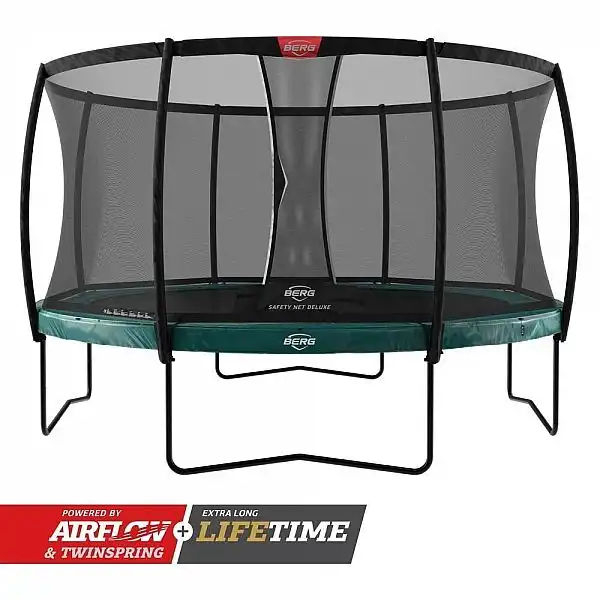 Батут Berg Elite 380см Green с сеткой Deluxe