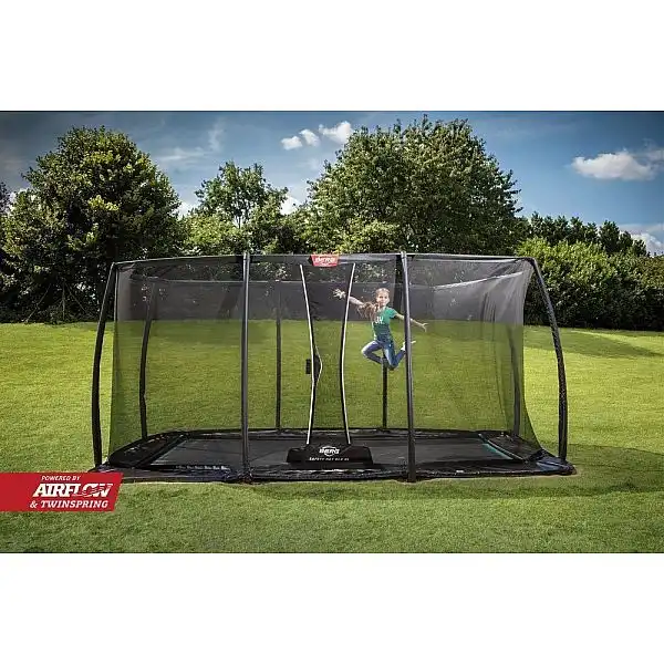 Батут Berg Ultim Elite FlatGround 500cm Black сеткою DLX XL