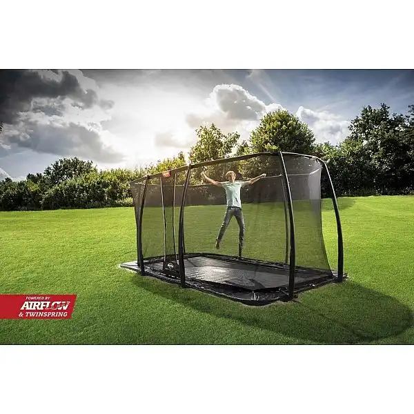 Батут Berg Ultim Elite FlatGround 500cm Black сеткою DLX XL