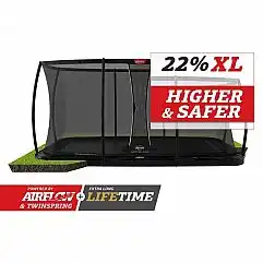 Батут Berg Ultim Elite FlatGround 500cm Black сеткою DLX XL