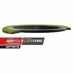 Батут Berg FlatGround Elite Grey 380см