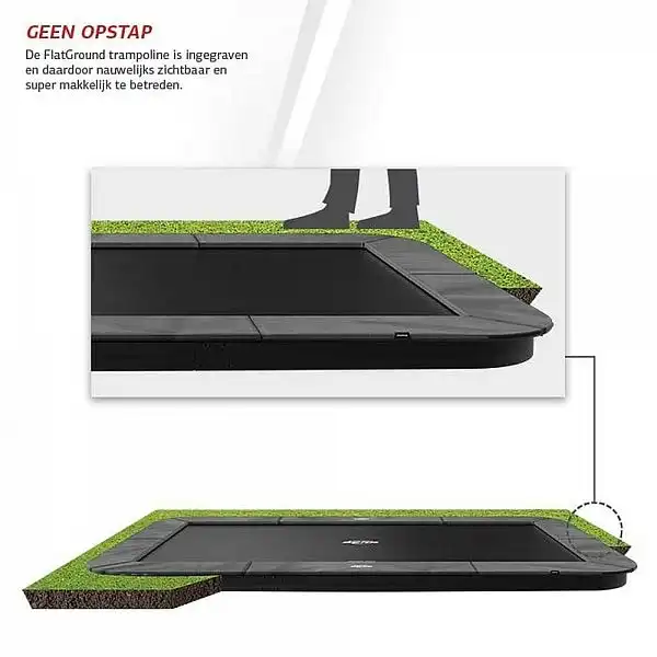 Батут Berg Ultim Champion FlatGround 410cm Grey + AeroWall BLK&GRY