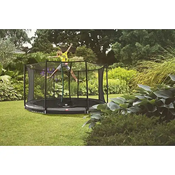 Батут Berg Favorit InGround 380см Black с сеткой Comfort