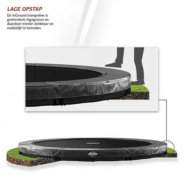 Батут Berg InGround Elite Grey 430см