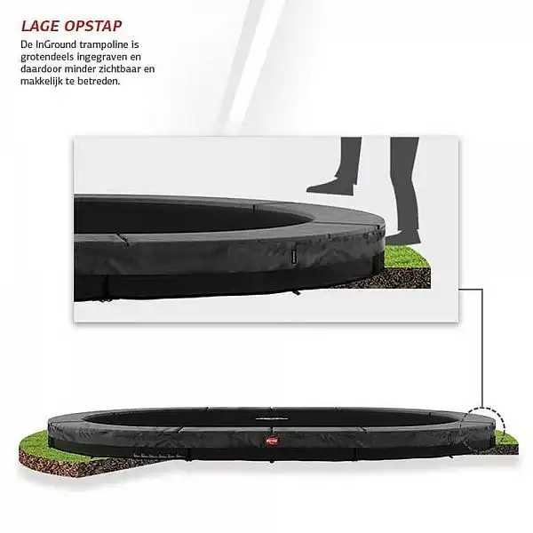 Батут Berg Grand Champion InGround 520cm Black