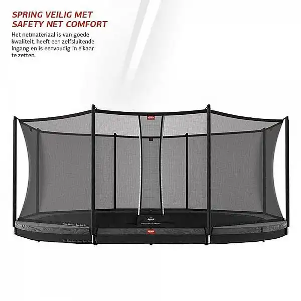 Батут Berg Grand Favorit InGround 520cm Grey з сеткою Comfort