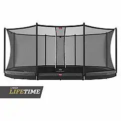 Батут Berg Grand Favorit InGround 520cm Grey з сеткою Comfort