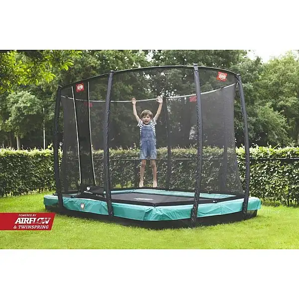 Батут Berg Ultim Champion InGround 330см Green з сеткою Deluxe