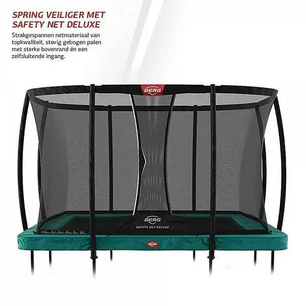 Батут Berg Ultim Champion 330см Grey з сеткою Deluxe