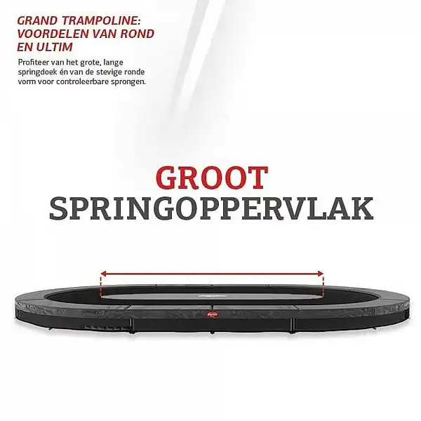 Батут Berg Grand Favorit 520см Black із сіткою Comfort